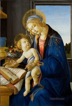  madonna Painting - Madonna with the book Sandro Botticelli